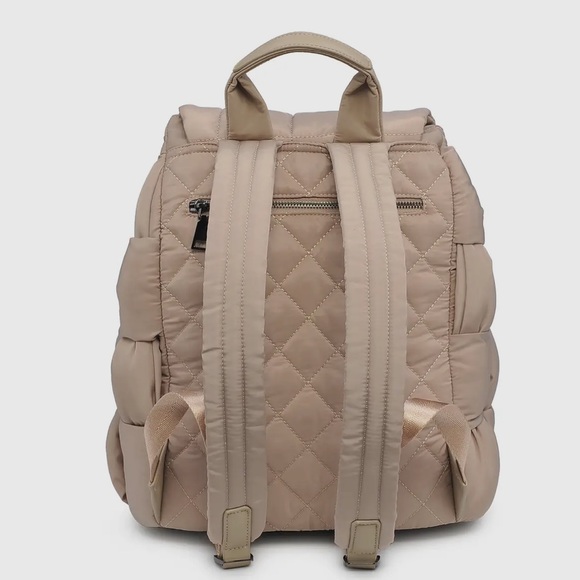 Anthropologie Sol and Selena Perception Woven Nylon Backpack - Picture 4 of 7